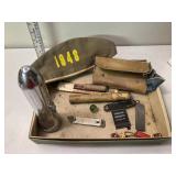 Pocket knife flashlight vintage hat and more