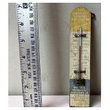 Vintage wooden thermometer