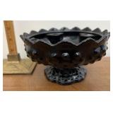 Black Fenton candleholder