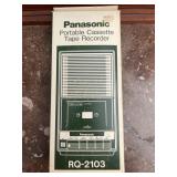 Panasonic portable cassette tape recorder