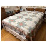 Full size mid century bed linens included
