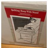 Quilting hoop with stand