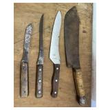 Wooden handled knives