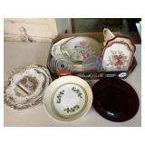 Glass and pottery lot