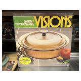 New old stock visions covered casserole