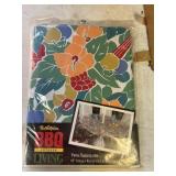 Barbecue outdoor living vinyl tablecloth