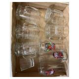 Glass mugs and cups