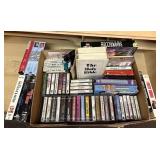 VHS tapes and cassettes
