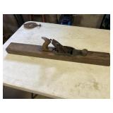 Large wooden hand plane