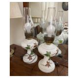 Glass lamps one has crack