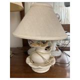 Pottery pitcher lamp