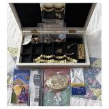 Jewelry box with belt buckles and more