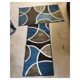 Runner rug and area rug