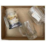 Glass mugs
