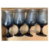 Blue stemware