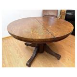 44 inch diameter oak table