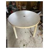 Plastic outdoor table