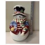 Snowman cookie jar