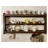 Cup and saucer collection and more shelf not