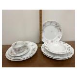 Porcelain plates and Moore have some damage