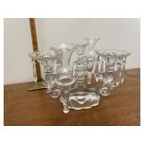 Glass candleholders