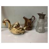 Teapot and glass sward