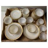 Gold rimmed China set