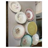 Pottery plates and bowls