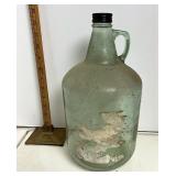 Blue glass gallon jug