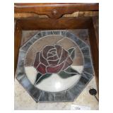Stained glass of rose