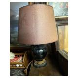 Black pottery lamps