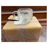 Set of four globe glasses