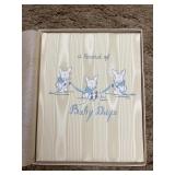 Vintage baby book unused