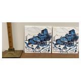 Mary beam Christmas tiles