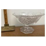 Cut glass Compote
