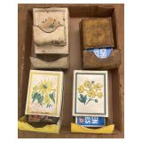 Vintage match holders and matches