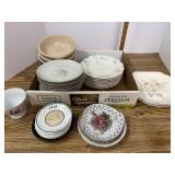 Miscellaneous plates and bowls