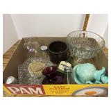 Miscellaneous glass and pottery