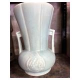 Blue pottery vase