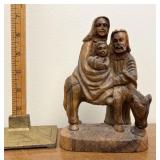 Hand carved Israel nativity scene