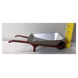 Vintage metal wheel barrow