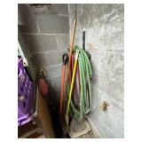 Snow shovel water hose brooms and more