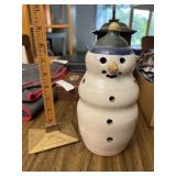 Pottery snowman