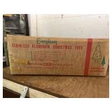Stainless aluminum Christmas tree still in the