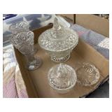 Cut glass and other pieces