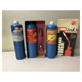 Propane torch and bottles