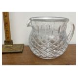 Heavy glass pitcher