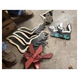 Wooden yard decor