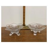 Glass candleholders