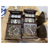 Clocks and  bookends in